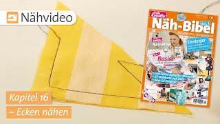 Nähvideo Ecken nähen – Kapitel 16 NähBibel Vol 1 [upl. by Anaiad]