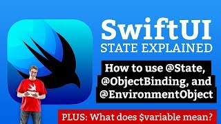 SwiftUI Tutorial Whats the difference between State ObjectBinding and EnvironmentObject [upl. by Erdnad]