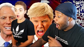 SHE NEVER HEARD OF ERB  Donald Trump vs Joe Biden Epic Rap Battles Of History REACTION [upl. by Nett]