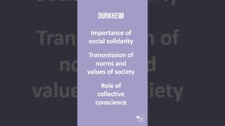 Functionalism and Durkheim  60 Second Sociology Sociological Theory and Debates [upl. by Diamond]