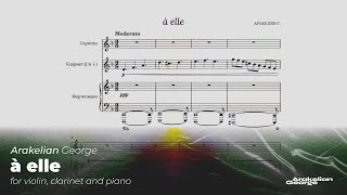 G Arakelian quotà ellequot for violin clarinet and piano original composition [upl. by Arikat]