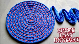 How to make Beautiful doormat at home doormat making at home paydan banane ka tarika کاردستی [upl. by Auof704]