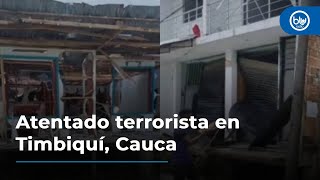 Atentado terrorista en Timbiquí Cauca deja 200 viviendas afectadas [upl. by Adnuhsal373]