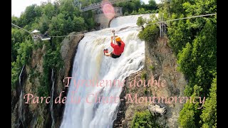 Tyrolienne  GoPro  Chute Montmorency  Zipline [upl. by Leupold5]