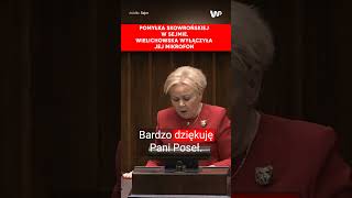 Pomyłka Skowrońskiej w Sejmie Wielichowska wyłączyła jej mikrofon [upl. by Yeoj]