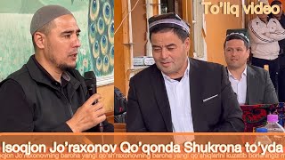 Isoqjon Jo’raxonov Qo’qonda Shukrona to’y xizmatida to’liq video [upl. by Ahsemit826]