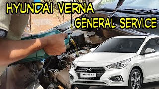 Hyundai Verna Fluidic Diesel General service [upl. by Polloch]