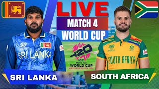 🔴 Live Sri Lanka vs South Africa T20 World Cup Match 4 Live Match Score  SL vs SA match Today [upl. by Twum]