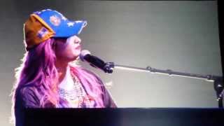 Demi Lovato sings Warrior and Venezuela speech [upl. by Huntley]