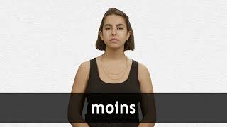 How to pronounce MOINS in French [upl. by Charlot]