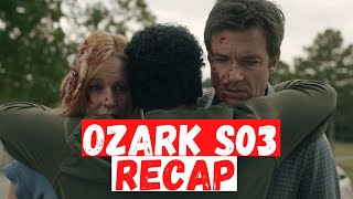 Ozark S3 Recap  In Hindi  Ozark S3 Complete Recap  Jason Bateman  Laura Linney  Julia Garner [upl. by Aynosal]