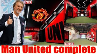 MU complete Old Trafford tunnel refurbishment Jim Ratcliffe continues to effect change at the club [upl. by Zanahs160]