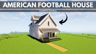 How To Build The American Football House Minecraft [upl. by Kopans]