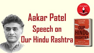 Aakar Patel Speech on Our Hindu Rashtra Book  Manchi Pusthakam [upl. by Anawyt]