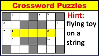 Crossword Puzzles55🤔  Can you guess the words using HINT  Crossword Puzzle game  English Puzzle [upl. by Trilbee]