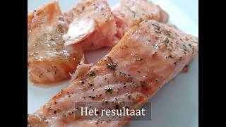 Zalm uit de airfryer  Recept  NLBE  Plezierindekeukennl [upl. by Cloots758]