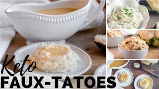 How to make Mashed Cauliflower  KETO GRAVY  KETO LOADED CAULIFLOWER [upl. by Ljoka]