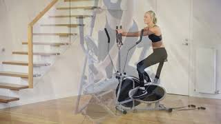 Powertrain 3in1 Elliptical Cross Trainer Exercise Bike with Resistance Bands [upl. by Aidam]