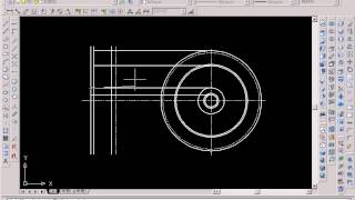 【 機械工程Autocad製圖範例】腹板式帶輪AVI [upl. by Flossi]