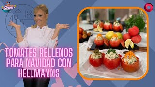 Tomates rellenos para navidad con Hellmanns  EscuelaDeCocina [upl. by Arema881]