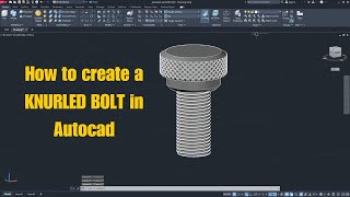 Autocad tutorials  Exercise 19 Knurled bolt [upl. by Sherard632]