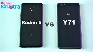 Vivo Y71 vs Redmi 5 Speed test Camera and Charging Compare [upl. by Pinkerton579]