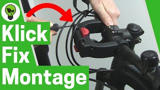 Klickfix Montage ✅ GENIALE ANLEITUNG Wie Lenkeradapter für Fahrradkorb amp Tasche Vorne Befestigen [upl. by Palestine]