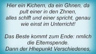 Reinhard Mey  Elternabend Lyrics [upl. by Bjork]