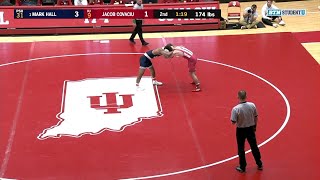 174 LBS 1 Mark Hall Penn State vs Jake Covaciu Indiana [upl. by Schechinger914]