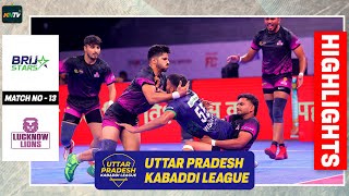 UPKL 2024 Match 15  Lucknow Lions Vs Brij Stars  UP Kabaddi League highlights [upl. by Neryt]