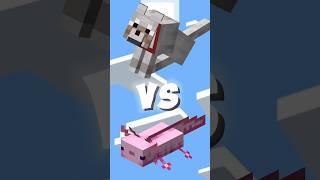 minecraft dog vs Axolotl shorts minecraft viral [upl. by Brentt164]