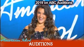 Courtney Penry “Parachute” Former Contestant Got Married  American Idol 2019 Auditions [upl. by Bui167]