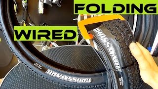 Expensive Folding vs Cheap Wired Bike Tire Which One To Buy Maxxis Crossmark [upl. by Eetnahs183]