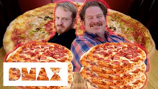 Casey Needs A Partner To Tackle This HUMONGOUS 29Inch Pizza  Man V Food [upl. by Norina]