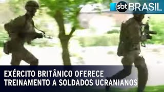 Exército britânico oferece treinamento a soldados ucranianos  SBT Brasil 050623 [upl. by Anahtor]