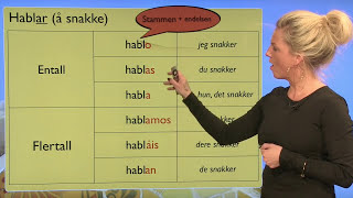 Spansk grammatikk presens på spansk  regelrett bøying [upl. by Malita726]