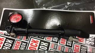 Shock Pump Rockshox Pompa Fork Rear shock Air ⭐⭐⭐⭐⭐ [upl. by Tenaj]