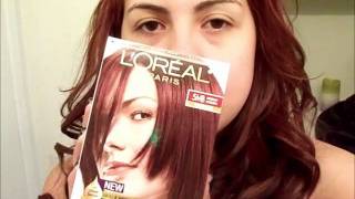 Review Loreal Preference Hair Dye in Medium Auburn [upl. by Stacie]