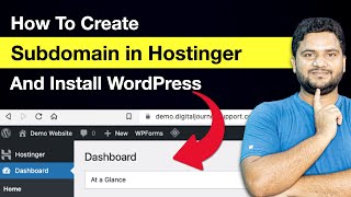 How to Create Subdomain and Install WordPress in Hostinger 👍 [upl. by Eira]