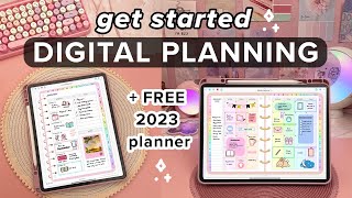 How to Plan on your iPad or Samsung Tablet  FREE Digital Planner 2023 [upl. by Lozano720]