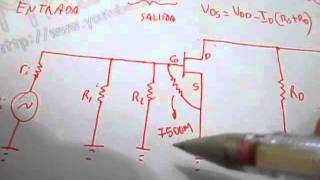 El transistor JFET en alterna impedancia de entrada y salida parte 4 [upl. by Ahsinet334]