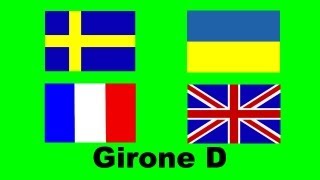 Europei 2012  Girone D  Inghilterra Francia Svezia e Ucraina [upl. by Neo]