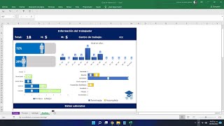 Ejemplo de Dashboard de Recursos Humanos en Excel basado en la guía de referencia V  NOM 035 [upl. by Aierbma]