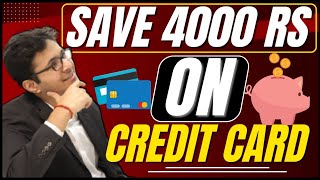 Credit card trick to save charges 😍 Save 4000 Rs per annum on credit card shorts iafkshorts [upl. by Amaryl]