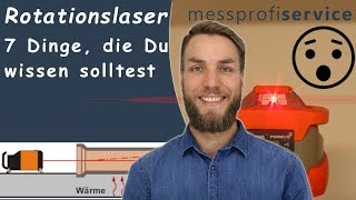 Rotationslaser 7 Dinge die Du wissen solltest  messprofiservice [upl. by Eirotal]