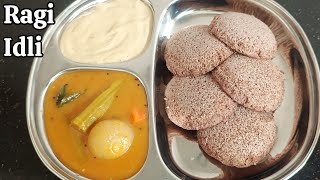 Ragi Idli Recipe  How to make Ragi Idli  Ragi Idli  Ragi Idli Batter Recipe  Millet Idli Recipe [upl. by Bronwyn136]