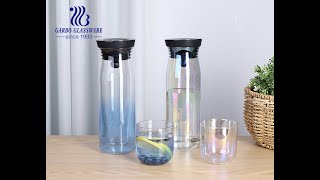 luxury ion plating single wall borosilicate glass bottle set [upl. by Aldwon]