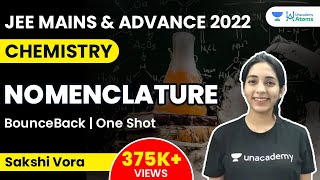 Nomenclature  45 Days Crash Course  Unacademy Atoms  Sakshi Vora [upl. by Dnomyar]