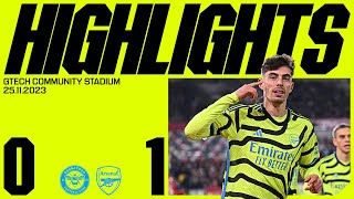 HAVERTZ WITH THE WINNER  Brentford vs Arsenal 01  Late header earns us all three points [upl. by Boor]