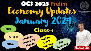 Economy Updates January 2024 Manas Sir [upl. by Gascony]